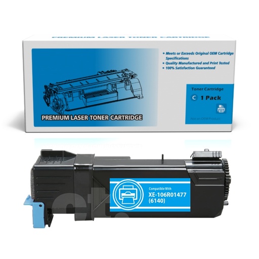 [162250213460] Xerox 106R01477 (6140) Compatible Cyan Standard Yield Toner Cartridge -1 Pack
