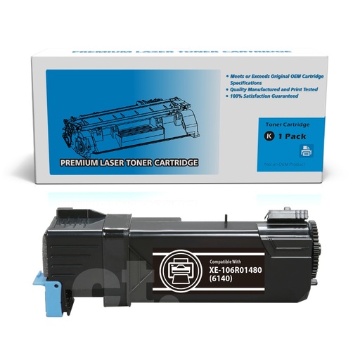[162250113494] Xerox 106R01480 (6140) Compatible Black Standard Yield Toner Cartridge -1 Pack